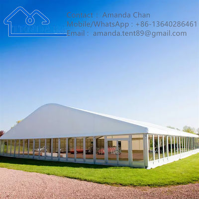 Tiệc cưới ngoài trời Lều Marquee Tiệc lớn Thiết kế cấu trúc tán của bữa tiệc màu trắng