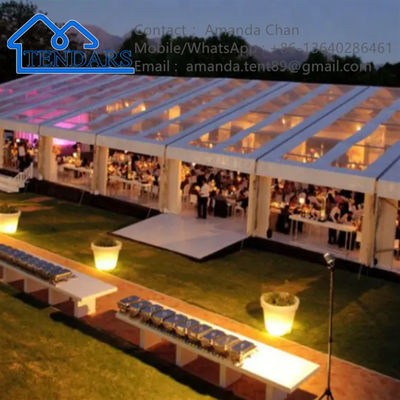 Ngoài trời PVC lớn Mái che rõ ràng Mái nhà đám cưới Lều Marquee Tiệc sự kiện Cấu trúc tán