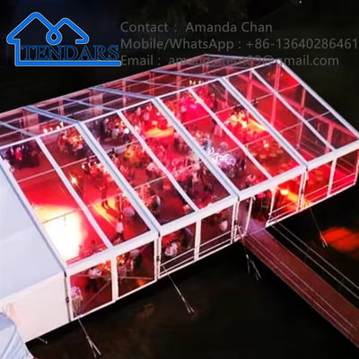 Ngoài trời tùy chỉnh khung nhôm chống nước hiện đại màu trắng PVC đám cưới Marquee lều bữa tiệc sự kiện Canopy