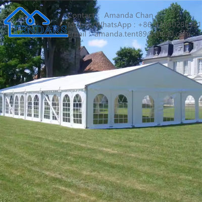 Dễ dàng cài đặt màu trắng Tùy chỉnh Hội trường đám cưới Marquee Lều sự kiện Thiết kế cấu trúc tán của bữa tiệc