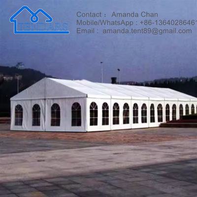 Tiệc ngoài trời Lễ hội nhà thờ đám cưới lớn Lều Marquee Cấu trúc tán cửa sổ PVC rõ ràng