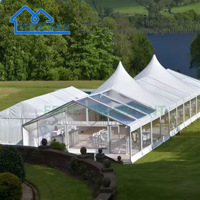 Lều Marquee Đối với các sự kiện bán buôn Nhà thờ ngoài trời lớn màu trắng Nhà kho Lều tiệc cưới
