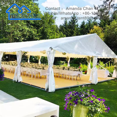 Trại trải dài chuyên nghiệp Trại tiệc trắng Trại gazebo Bức tường bên với Chứng chỉ CE