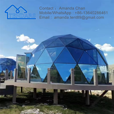 Kháng UV thương mại mái vòm địa chất rõ ràng Tất cả các cửa kính lều Igloo cho glamping và khách sạn Resort