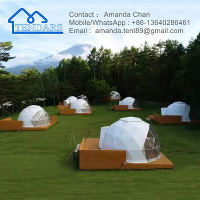 Glamping Luxury Outdoor PVC Dome Hotel House Domes Tent Half Dome Tent For Activity (Tạm dịch: Trại bán cầu mái)