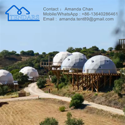 Kiểm tra nước, chống cháy, chống nắng Igloo Winter Dome Hotel Tent Geodesic Tent cho cắm trại ngoài trời