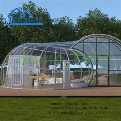 Lều nghỉ dưỡng PVDF sang trọng hình ốc với phòng tắm cho khách sạn