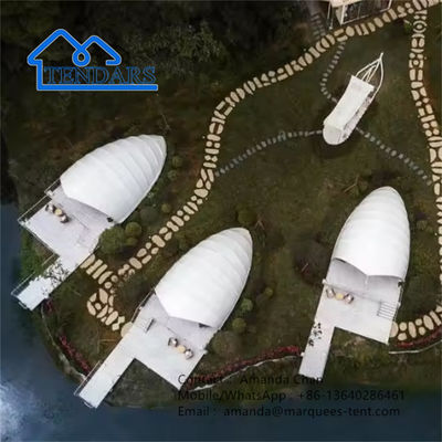 Cắm trại ngoài trời Shell Shade Tent House Resort Luxury Tent Cho Glamping
