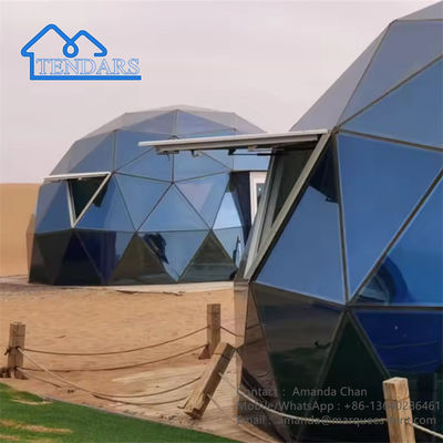 Ngoài trời nhôm Cắm trại khách sạn Dome House Glass Tent Cho sự kiện glamping