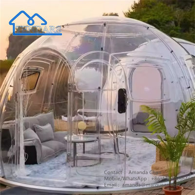 Polycarbonate Dome Tent Transparent Prefab Dome House Tent Đối với ngoài trời