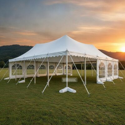 5x8m Hợp kim nhôm ép đùn cứng điều hành 6061/T6 Lều Marquee bên Hệ thống neo tiêu chuẩn Châu Âu