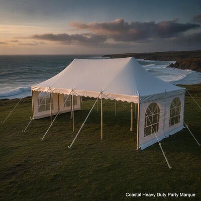 Lều Marquee Coastal Heavy Duty Party với khung hợp kim nhôm lớp biển 6061-T6 và 850gsm PVC phủ chống nấm mốc để chống gió 100 km / h