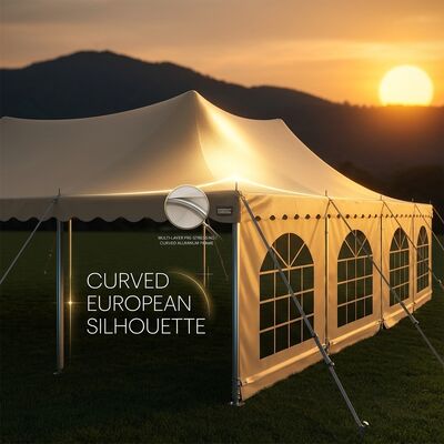 30x70m PVC Sidewall với cửa sổ L Series Clear Span Marquee Party Tent PVC Sidewall Windows Birthday Anniversary Party