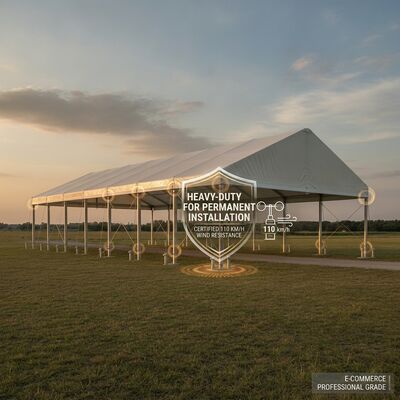 25x40m Mái PVC trong suốt S Series Clear Span Marquee Party Lều Clear Roof Marquee Triển lãm Triển lãm Thương mại