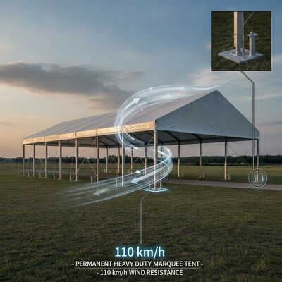 20x50m ABS Vững Chắc Tường L Series Rõ Ràng Khoảng Cách A-Frame Tuyển Hầu Tước Đảng Lều Chống Thấm Nước ABS Cứng Tấm ốp tường Chợ Giáng Sinh