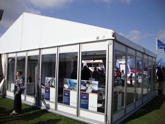 10x20m Glass Wall Panels G Series A-Frame Marquee Party Tent Tấm kính nóng bức tường triển lãm Hội chợ thương mại