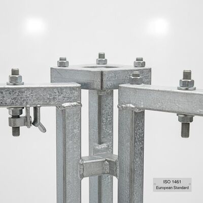 Hệ thống kết nối thép mạ kẽm nhúng nóng Lều Marquee chống ăn mòn ISO 1461 Cấu trúc tán tiêu chuẩn Châu Âu