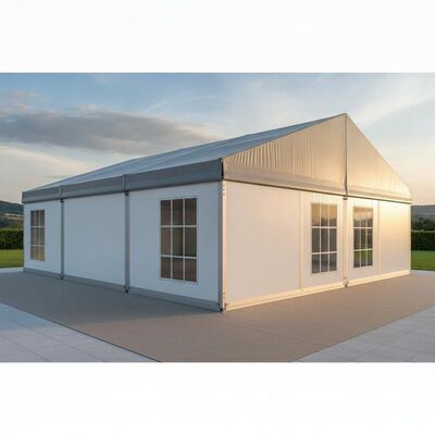 Modular 8x15m Hard Wall Aluminium Party Marquee Tent Sandwich Panel Cấu trúc sự kiện thương mại châu Âu cách nhiệt