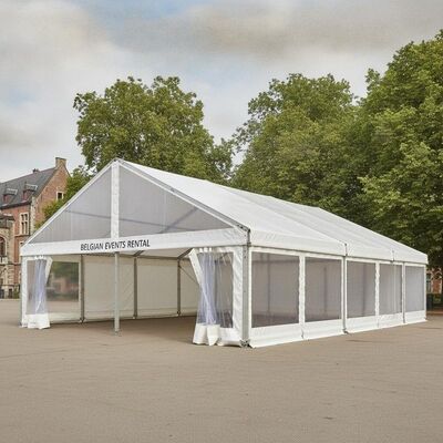 Tất cả thời tiết thấm nước nhôm Tiệm tiệc Marquee PVC phủ cho các sự kiện ngoài trời Bỉ Thị trường thuê