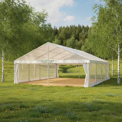 Eco bền vững tái chế tiệc Marquee Tent PVC chống nước vải cho các sự kiện ngoài trời xanh Thụy Điển