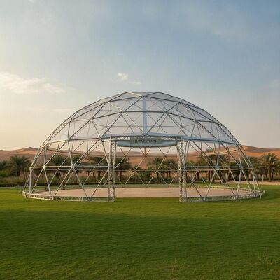 Bộ hợp kim nhôm Tiệm tiệc Marquee Tấm phủ mái PVC chống tia UV cho các sự kiện đám cưới ngoài trời Qatar