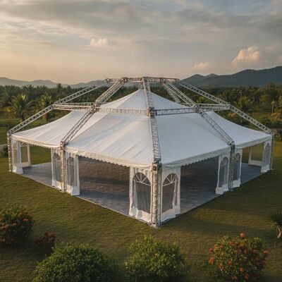 Cấu trúc khung nhôm lều Marquee hạng nặng Vải PVC cho các sự kiện lễ hội ngoài trời ở Malaysia