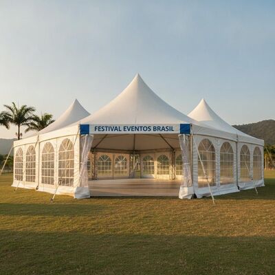 Lều tiệc Marquee Lều sự kiện chống nước Khung nhôm tán cho các buổi tụ tập lễ hội ngoài trời ở Brazil