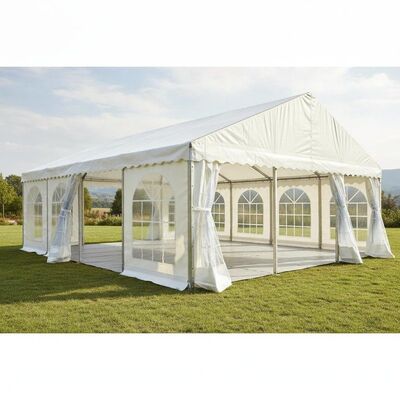 Lều Tiệc PVC Chịu Lực Cao Vách Ngăn Tháo Rời Khung Thép Gian Hàng Ngoài Trời
