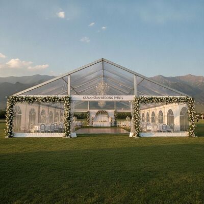 Clear Span Party Marquee Tent Aluminum Frame Big Wedding Event Canopy Kazakhstan