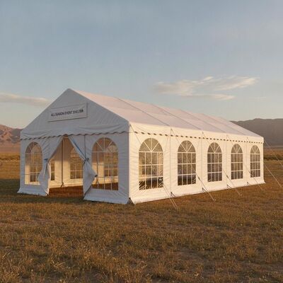 Lều tiệc đa năng tất cả các mùa Mái che PVC chống nước Mái che cách nhiệt Sidewall Mái che sự kiện Uzbekistan
