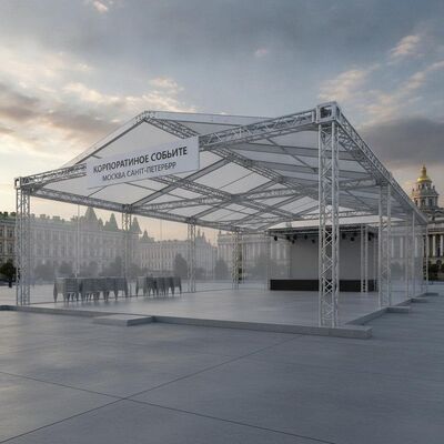 Hội nghị triển lãm doanh nghiệp Lều Marquee Mô hình cấu trúc nhôm Hội chợ thương mại Canopy Moscow Saint Petersburg Nga